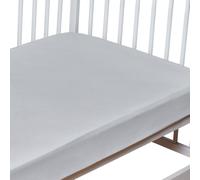Drap-housse coton gris 60x120