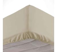 Douceur d'Intérieur - Drap housse Linette Lin 140 x 190 cm - Coton lavé