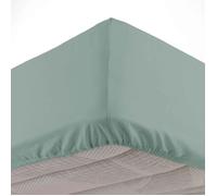 Drap Housse en Coton "Linette" 160x200cm Sauge