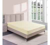 Drap-housse en coton super doux de 120 x 200 cm, parfait pour matelas à sommier tapissier et surmatelas jusqu'à 30 cm, design luxueux extensible et respirant