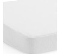 Jollein Drap-Housse Imperméable en Tissu Éponge, 120 cm Longueur x 60 cm Largeur, Blanc