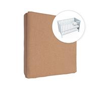 Drap-Housse en Jersey 100% Coton pour Matelas de 120 x 60 cm (Noisette)