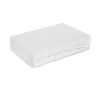 Drap-housse en jersey de coton respirant avec élastique (crème, 220 x 200 + 30 cm)