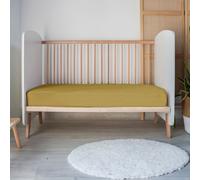 Mon PTIT DODO Drap-Housse Jersey Moutarde 60 x 120 cm