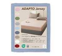 Drap-housse en jersey pour lit 1 place et demie, 120 x 200 cm, en coton élastique, 30 cm