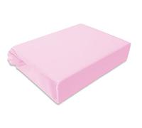 Drap-housse en jersey pour lit d'enfant 60 x 120 cm, 70 x 140 cm, 80 x 160 cm, poids élevé 180 g/m² (70 x 140, rose)