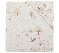Jollein Drap-Housse Jersey - pour Lit Junior - Tiny Park - 70/75x140/150cm - Drap-Housse en Coton - Certifiée Oeko-TEX
