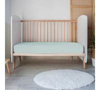 Mon PTIT DODO Drap-Housse Jersey Vert DE Gris 60 x 120 cm