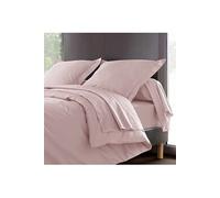 Drap housse en percale de coton 80 fils 160 x 200 - Bonnet 35 cm - couleur Pétale