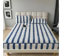 Drap-housse en polaire arctique pour grand lit, épais avec poches profondes, housse de matelas chaude et confortable pour une protection ultime du couvre-lit