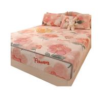Drap-Housse en Polaire Drap-Housse en Velours de Corail Chaud, 1 pièce, Housse Matelas élastique, Drap lit Molleton Moelleux(Color9,1pc-120x200cm)