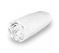 Soleil d'ocre, Drap Housse en Polycoton 90x190 cm Percale Blanc