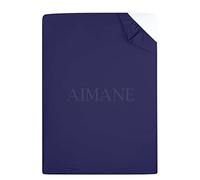 Drap-housse en polycoton percale facile d'entretien 76 x 190 cm, parfait pour le camping, les lits superposés pour enfants, les camping-cars, les caravanes, les petits lits simples (bleu marine)