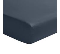 Drap-Housse en Satin de Coton, Palazzo, Bleu Nuit, 140x190 cm, Essix