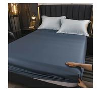 Drap-Housse en Soie Drap-Housse en Soie de mûrier, Housse Matelas, draps lit for Queen et King Size(Color 11,180x200x25cm)