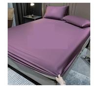 Drap-Housse en Soie Drap-Housse en Soie de mûrier, Housse Matelas, draps lit for Queen et King Size(Color 7,90x200x25cm)