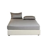 Drap-Housse en Soie Drap-Housse en Soie, Housse de Matelas Pure for literie Simple, Double, King Size et Queen(Color 7,Queen 60x80x12in)