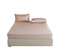 Drap-Housse en Soie Drap-Housse en Soie, Housse de Matelas Pure for literie Simple, Double, King Size et Queen(Color 10,Full 39x80x12in)