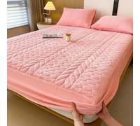 Drap-housse en velours pelucheux, housse de matelas antidérapante et lavable pour grand lit/très grand lit, protecteur de couvre-lit doux et épais pour toutes les saisons, 90 x 200 cm