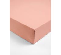 Drap-housse enfant en jersey extensible uni couleur vieux rose 90X190