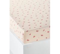 Drap housse enfant GIPSY, avec coton recy eige imprimé 90X190