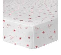 Drap housse enfant imprimé 100% Coton - HARRY POTTER FLY - Blanc - 90x190/200cm