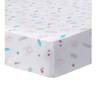 Pat Patrouille Drap Housse Fille Imprimé 90x190 cm Paradise | 100% Coton | Oeko-TEX | Blanc