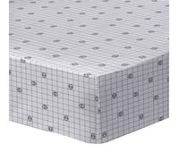 Drap housse enfant imprimé 100% Coton - SPIDERMAN HERO - Blanc - 90x190/200cm