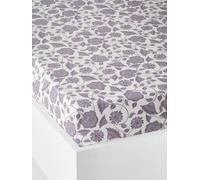 Drap-housse enfant NORTH FOLK blanc imprimé 90X200