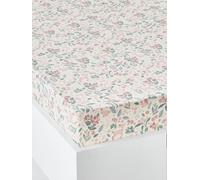 VERTBAUDET Drap-housse pour enfant Wunderland - Blanc laine - Multicolore - 90 x 200 cm
