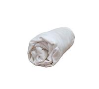 Drap housse flanelle blanc bonnet 30 cm 90x190 cm - Tradilinge