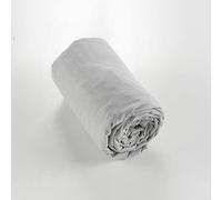Drap Housse Flanelle Chaude 140 x 190 cm Bonnet 30 cm Candice Gris