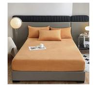 Drap Housse Flanelle Drap-Housse en Flanelle Doux et Confortable, Couvre-lit élastique, Housse de Matelas, protège-lit, Tissu Velours Chaud for l'hiver Drap Housse(Color1,120x200x25cm 1pc)