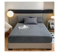 Drap Housse Flanelle Drap-Housse en Flanelle Doux et Confortable, Couvre-lit élastique, Housse de Matelas, protège-lit, Tissu Velours Chaud for l'hiver Drap Housse(Color7,140x190x25cm 1pc)