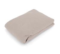 Drap housse flanelle unie 140x190 cm 100% coton WALES beige Nougat
