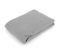 Drap housse flanelle unie 90x190 cm 100% coton WALES gris Souris