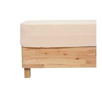 Atmosphera – Drap housse Flora – Gaze de coton – Lin 140x190 cm