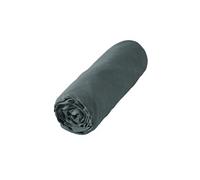 Drap housse gris 180x200 cm lin -