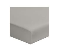 Drap housse gris mastic 100% coton bonnet 30 cm 110x190