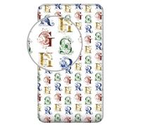 Jerry Fabrics Drap-housse Harry Potter 90x200 cm 100% coton Bonnet 25 cm Lavable en machine
