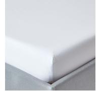 Drap-housse - Homescapes - 120 x 190 cm - 100% coton Égyptien - 200 fils - Blanc