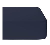 Drap Housse I 100% Coton - 57 Fils I Certifié Oeko Tex I 4 Coins élastiques I (Bleu Marine, 140 x 190 cm)