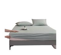 Drap-housse imperméable brossé avec élastique pour lit simple/grand lit/king size, violet doux pour la peau et respirant (couleur 05, 180 x 200 x 25 cm, 1 pièce)
