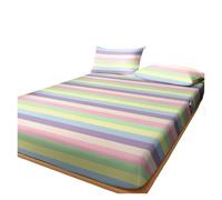 Drap Housse Imprimé 1 Drap-Housse Mat à Motif Rainbow Bridge, Couvre-lit imprimé for Chambre Coucher, Fournitures de literie (Hors taies d'oreiller)(138x190cm)