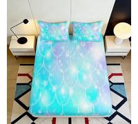 Drap-Housse imprimé 3D Aquarelle rêve Microfibre Poche Profonde antidérapant Chambre Aquarelle rêve Mattress Fitted Cover Respirant Protection complète 90x200x25cm