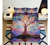 Drap-Housse imprimé 3D Arbre de rêve Microfibre Grande Profondeur Ensemble lit Arbre de rêve Protection Matelas Chambre 90x200x25cm