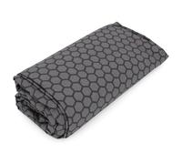 Drap housse imprimé 90x190 cm percale de coton ASIA gris Anthracite Bonnet 40 cm