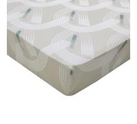 Drap Housse imprimé en Coton, Made in France, Gabin, 160 x 200 cm, Origin