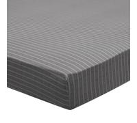 Drap Housse imprimé en Lyocell, Anatole, 160 x 200 cm, Origin, Gris