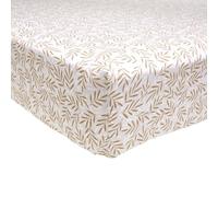 Drap Housse imprimé en Lyocell, Margot, 160 x 200 cm, Origin, Beige